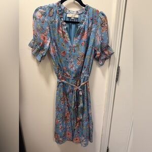 Floral Blue Dress